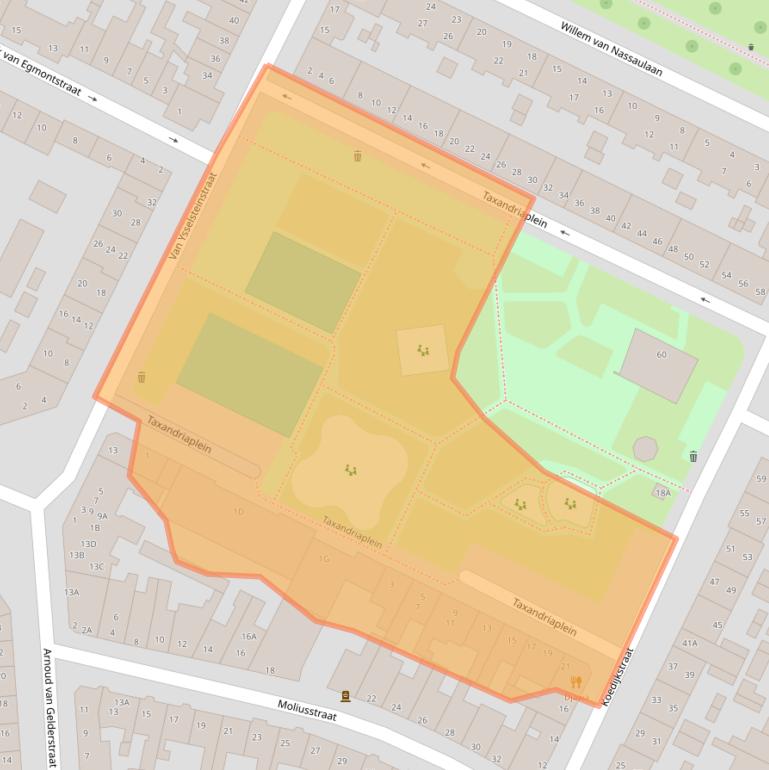 Kaart van postcodegebied 5212TW.