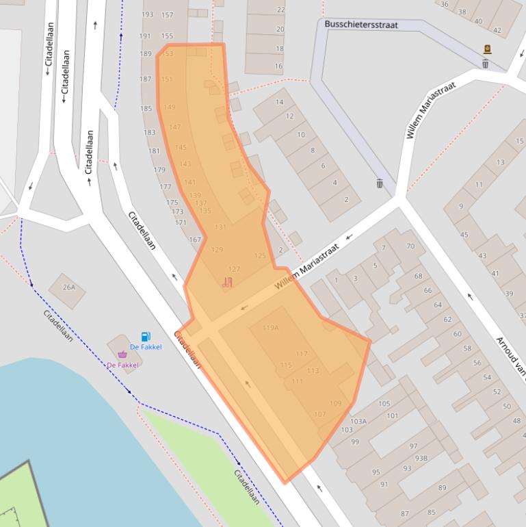 Kaart van postcodegebied 5212VC.