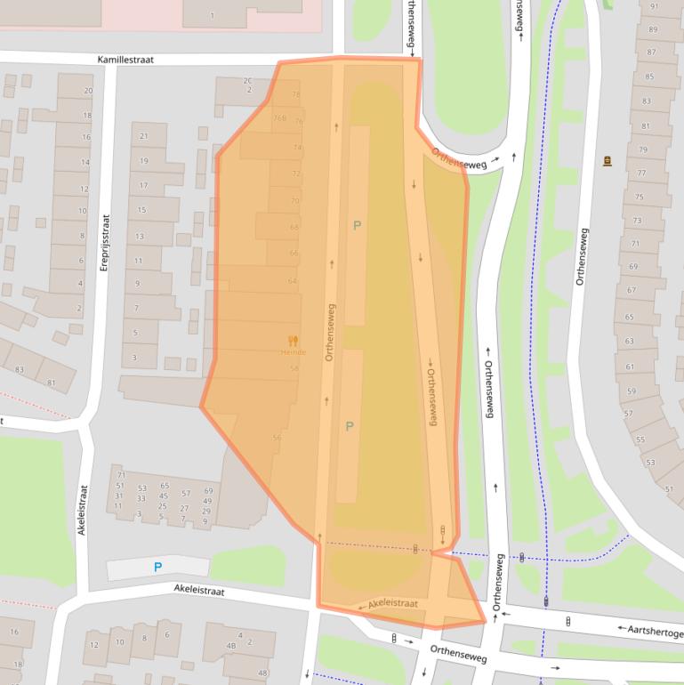 Kaart van postcodegebied 5212XC.