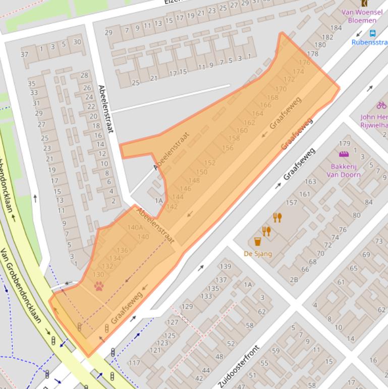 Kaart van postcodegebied 5213AN.