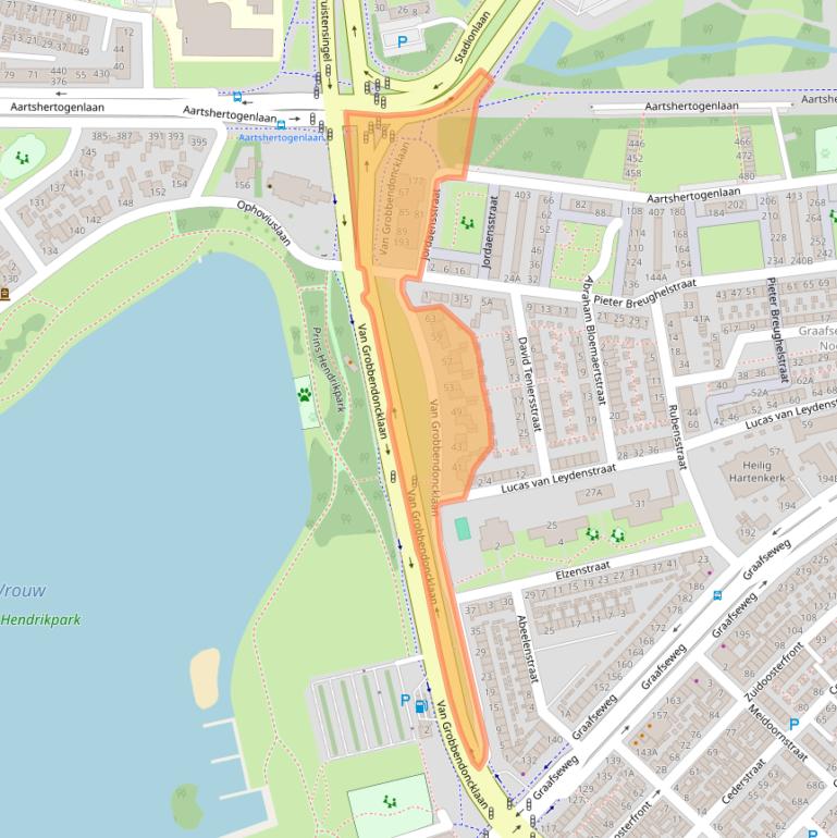 Kaart van postcodegebied 5213AV.