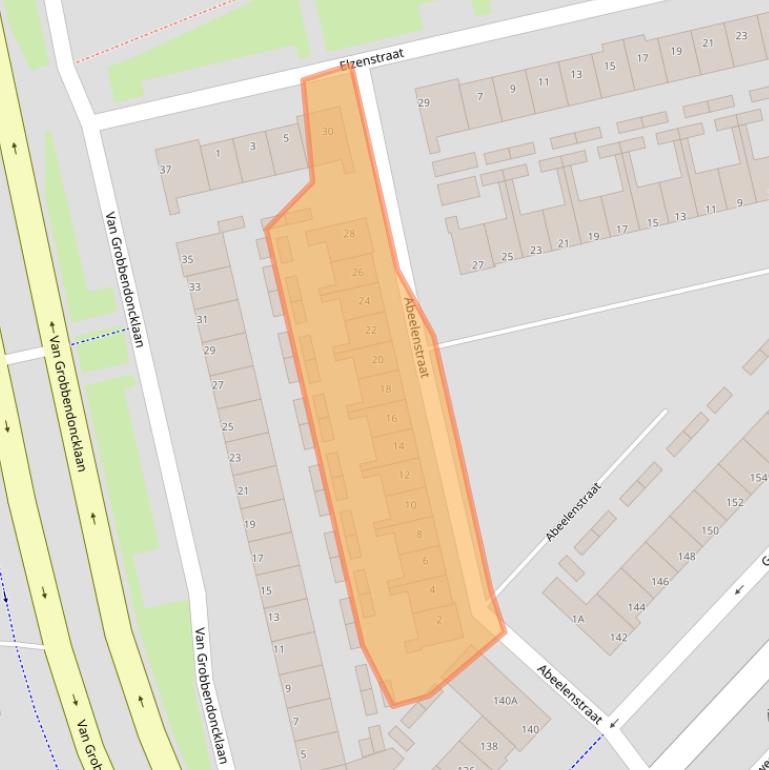 Kaart van postcodegebied 5213AX.