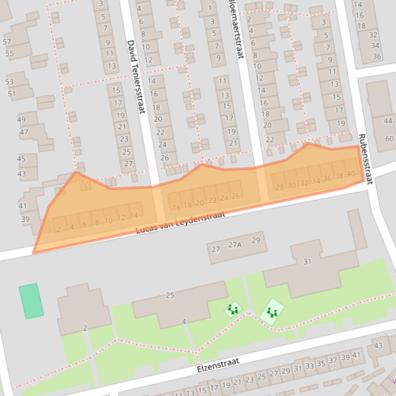 Kaart van postcodegebied 5213BA.