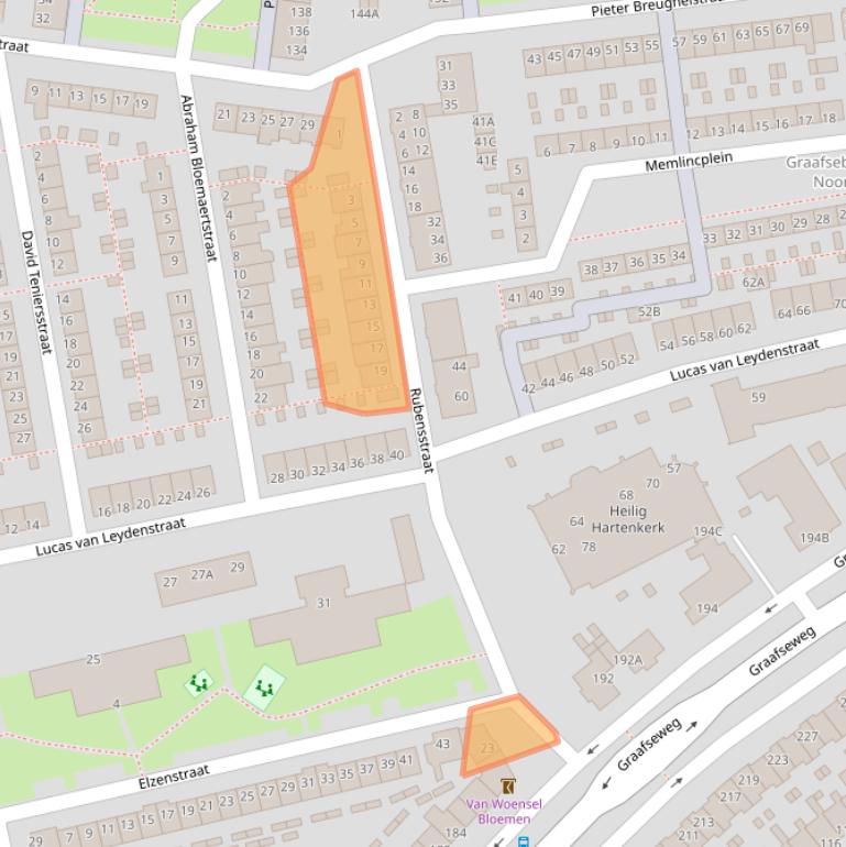 Kaart van postcodegebied 5213BG.