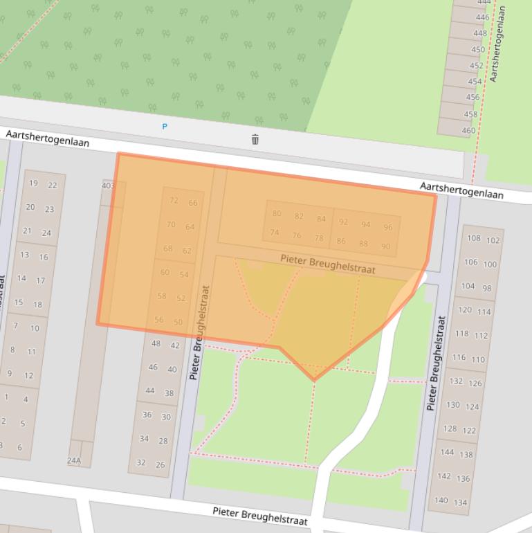 Kaart van postcodegebied 5213BP.