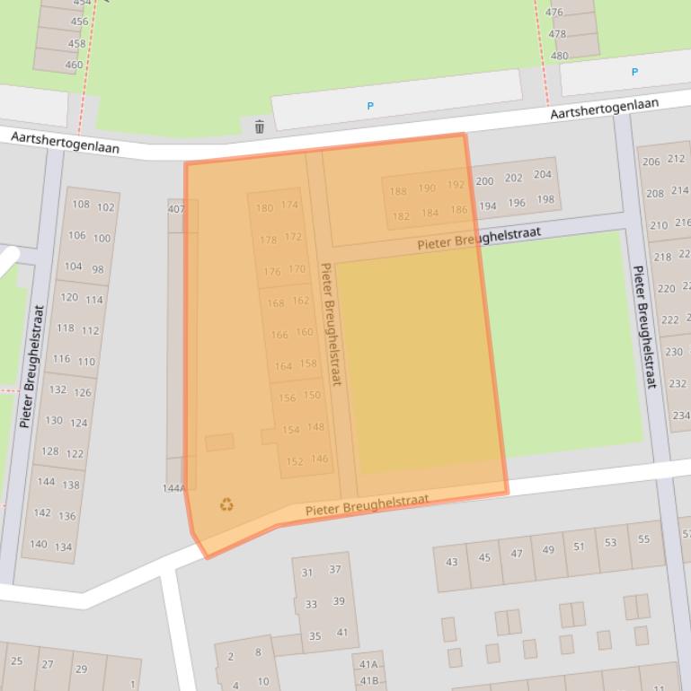 Kaart van postcodegebied 5213BS.