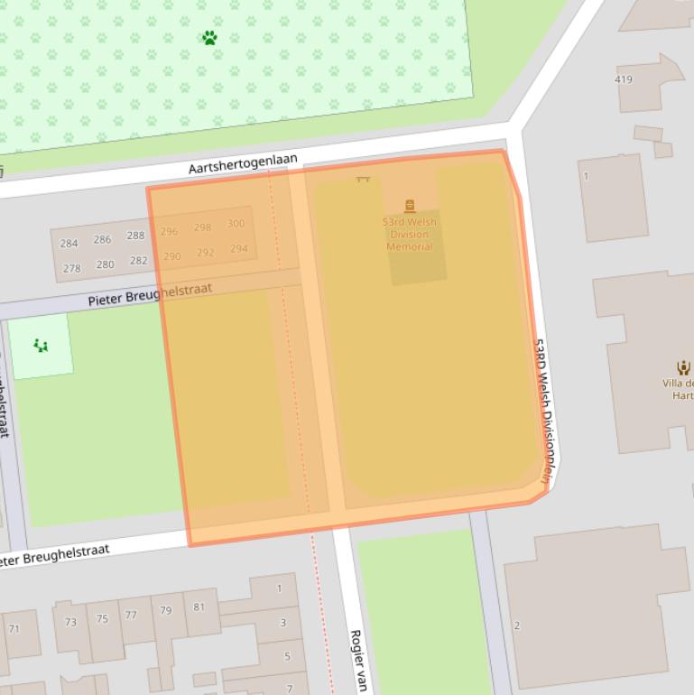 Kaart van postcodegebied 5213BW.