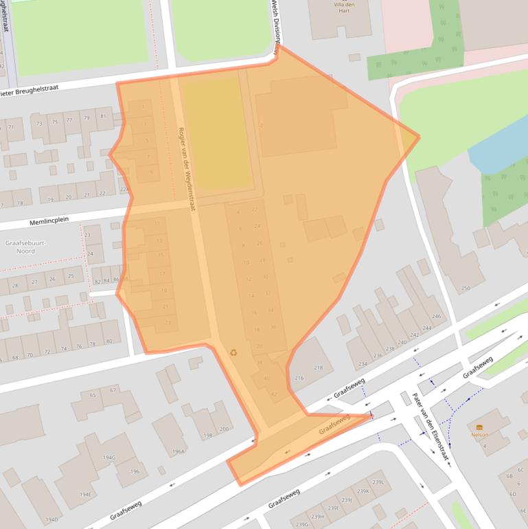 Kaart van postcodegebied 5213CA.