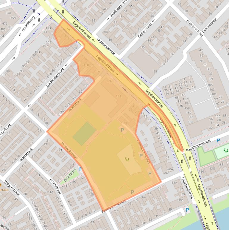 Kaart van postcodegebied 5213CP.