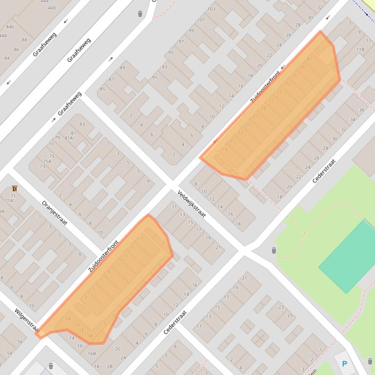 Kaart van postcodegebied 5213EA.