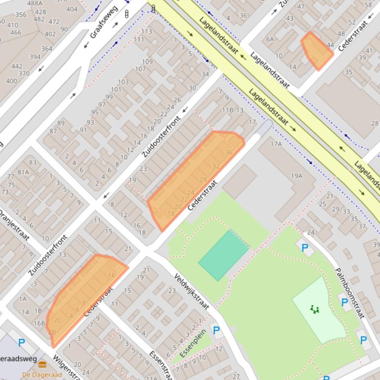 Kaart van postcodegebied 5213EK.