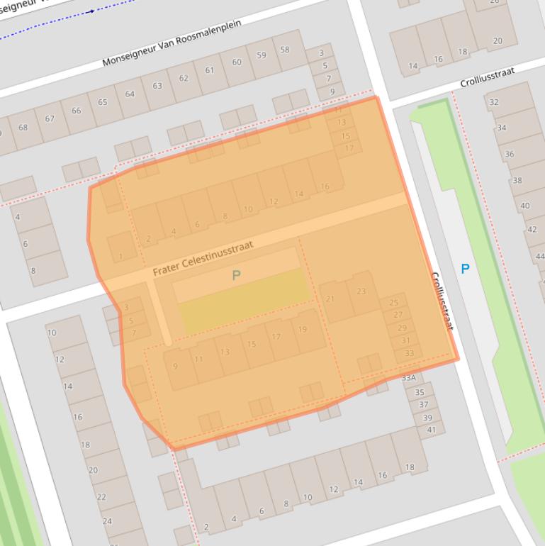 Kaart van postcodegebied 5213GE.