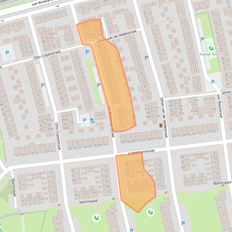 Kaart van postcodegebied 5213GR.