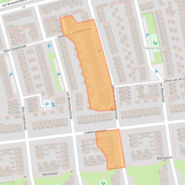 Kaart van postcodegebied 5213GT.
