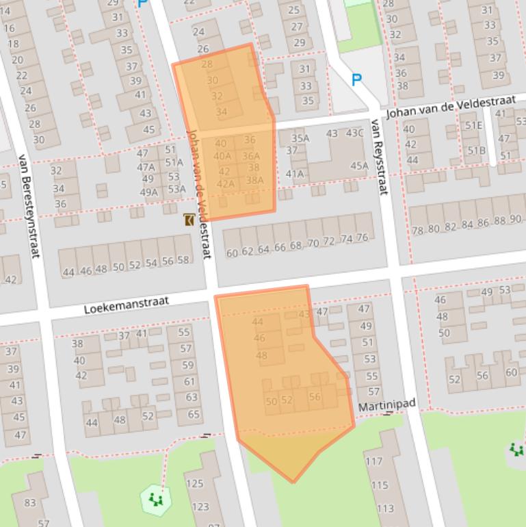 Kaart van postcodegebied 5213GX.