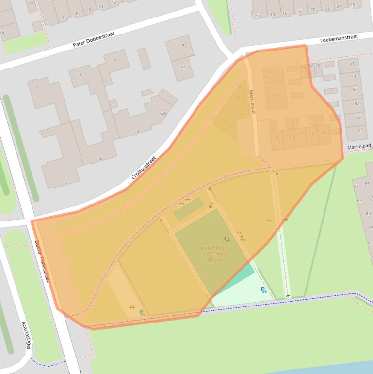 Kaart van postcodegebied 5213HG.