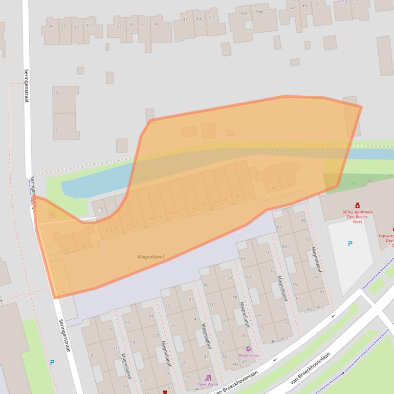 Kaart van postcodegebied 5213HK.