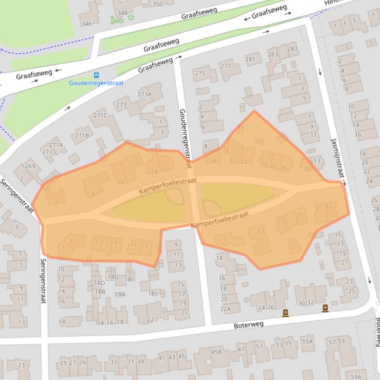 Kaart van postcodegebied 5213HP.