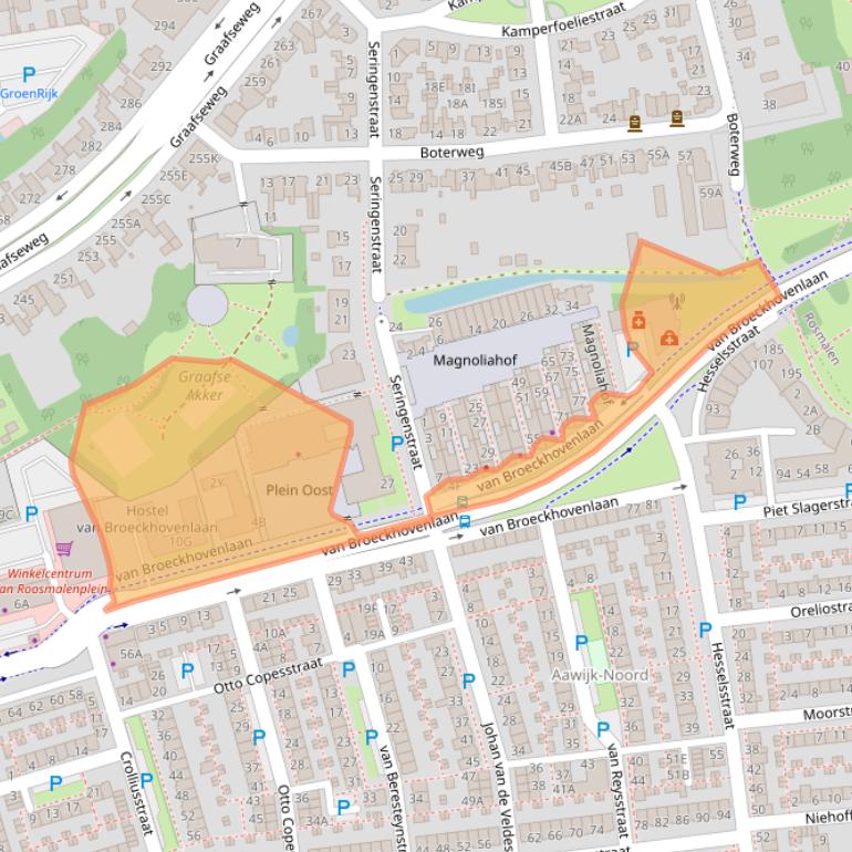 Kaart van postcodegebied 5213HX.