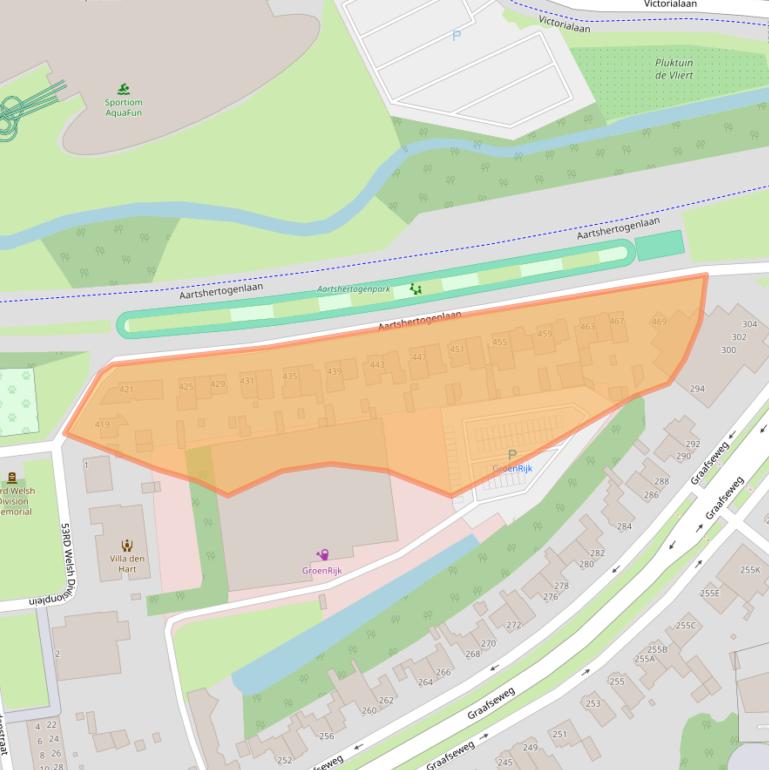 Kaart van postcodegebied 5213JA.