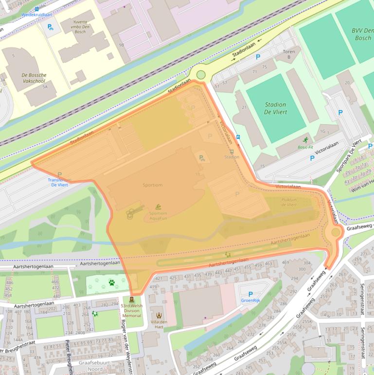 Kaart van postcodegebied 5213JE.