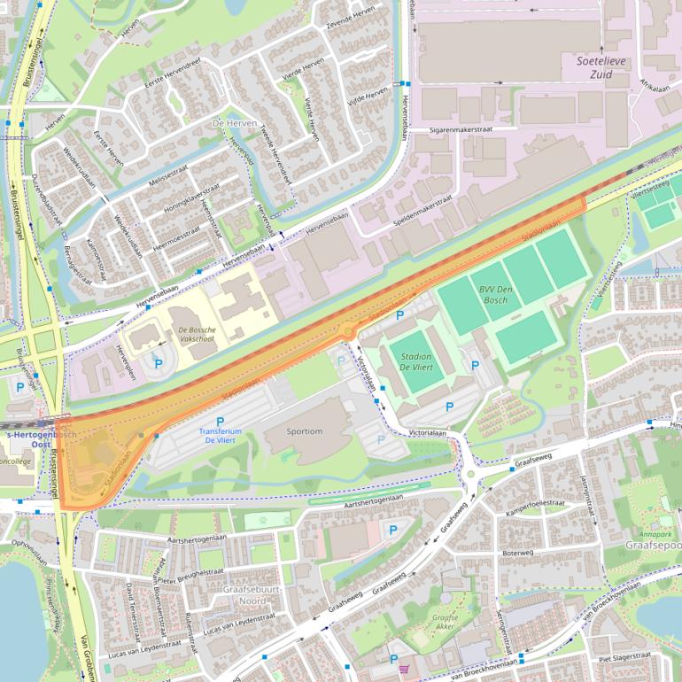 Kaart van postcodegebied 5213JK.