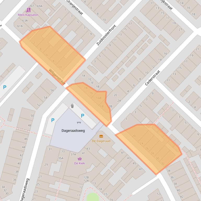 Kaart van postcodegebied 5213SE.