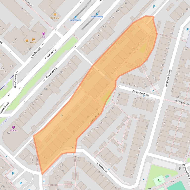 Kaart van postcodegebied 5213TC.