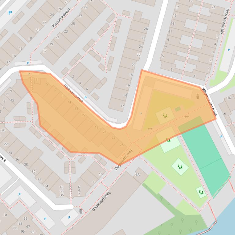 Kaart van postcodegebied 5213TJ.