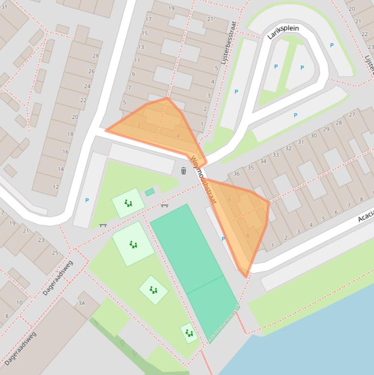 Kaart van postcodegebied 5213TR.