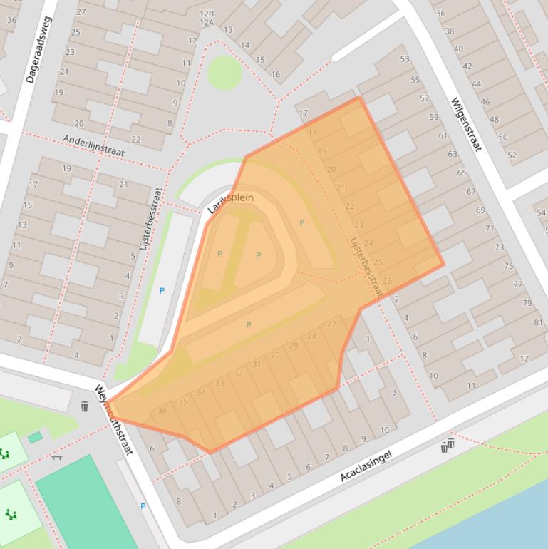 Kaart van postcodegebied 5213TT.