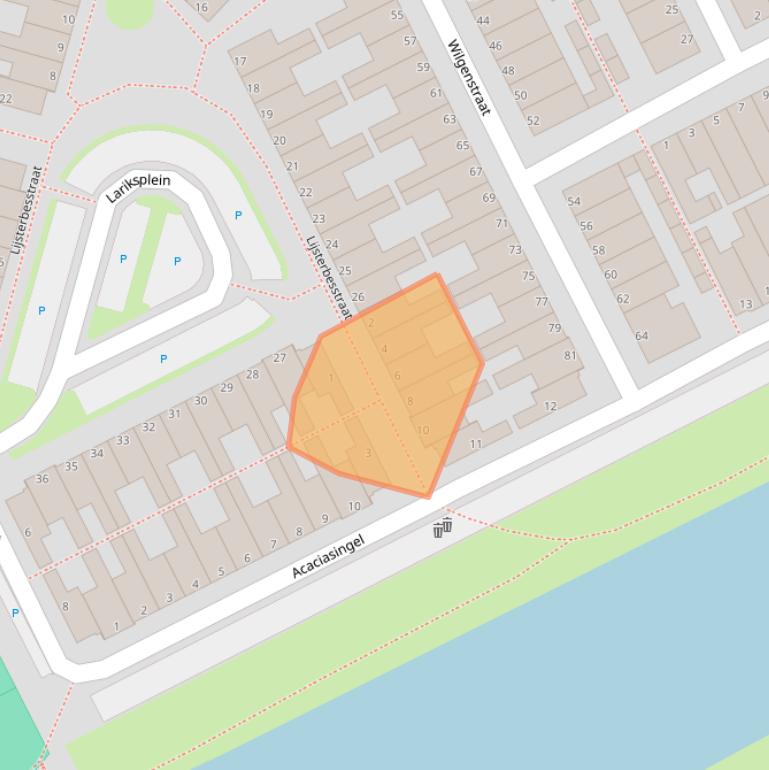 Kaart van postcodegebied 5213TV.