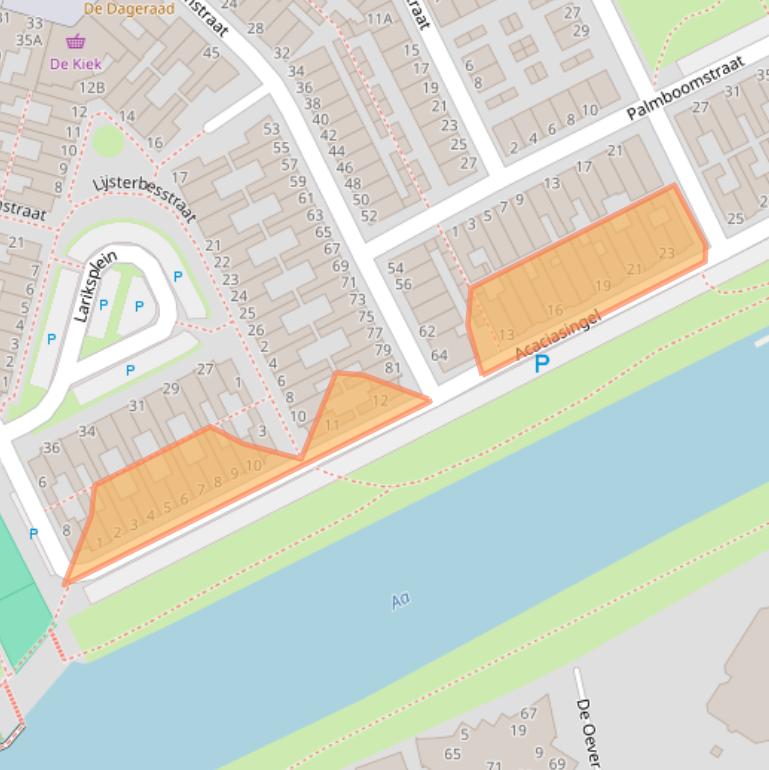 Kaart van postcodegebied 5213VA.