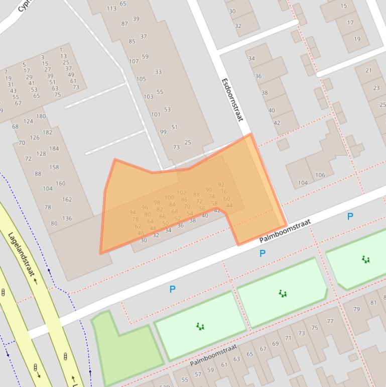 Kaart van postcodegebied 5213VJ.