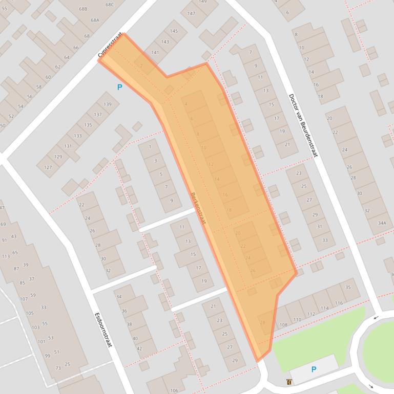 Kaart van postcodegebied 5213VL.