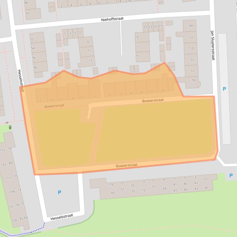 Kaart van postcodegebied 5213XJ.