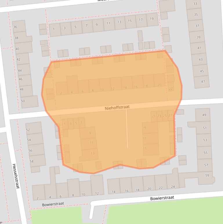 Kaart van postcodegebied 5213XK.
