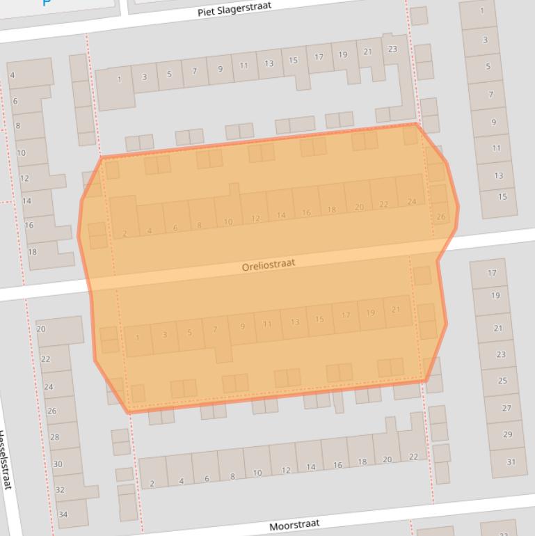 Kaart van postcodegebied 5213XM.