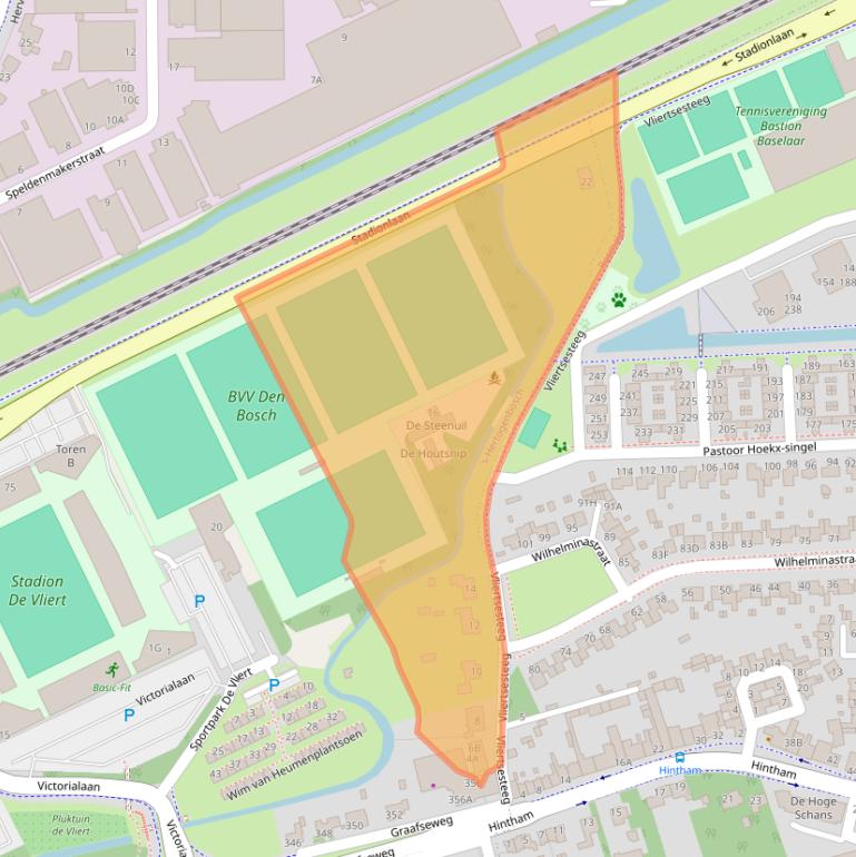 Kaart van postcodegebied 5213ZA.