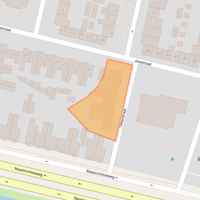 Kaart van postcodegebied 5215AT.