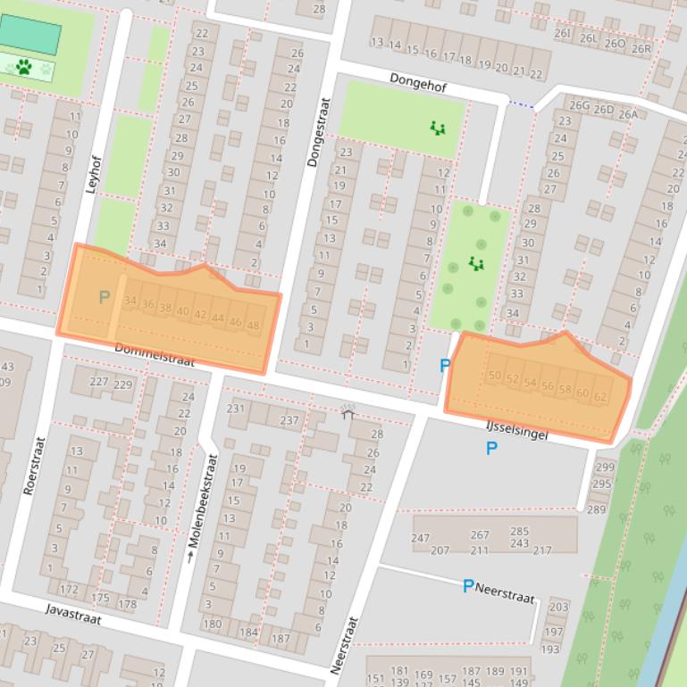 Kaart van postcodegebied 5215BP.