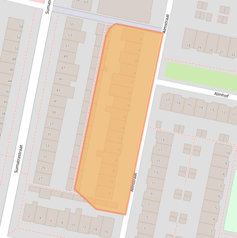Kaart van postcodegebied 5215CG.