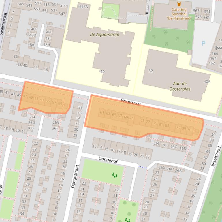 Kaart van postcodegebied 5215CJ.