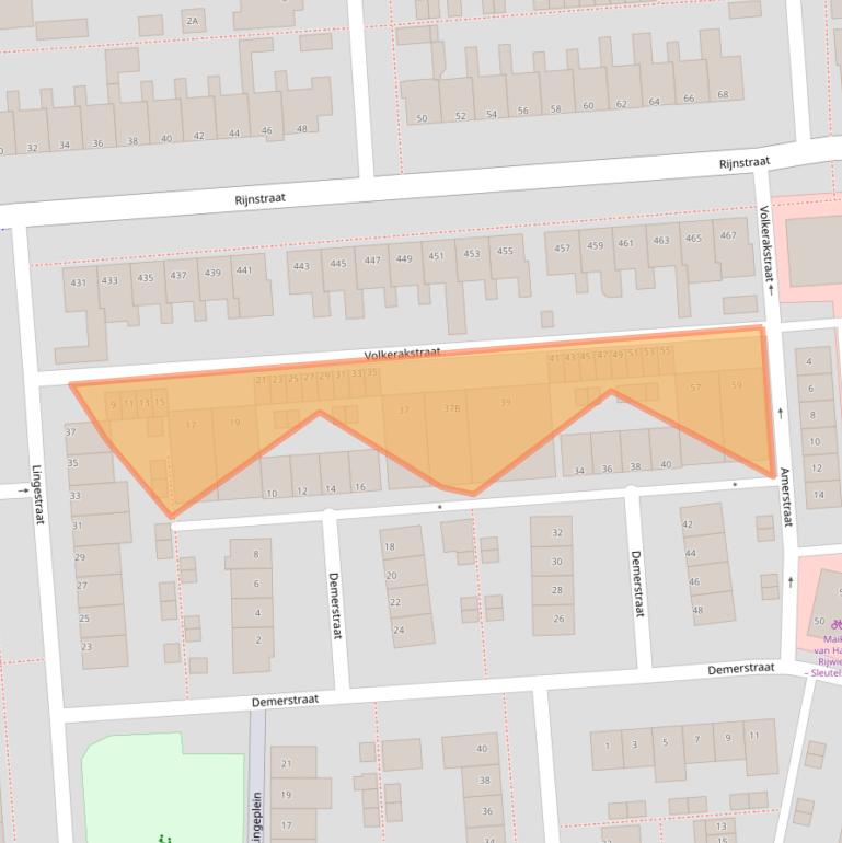 Kaart van postcodegebied 5215CS.