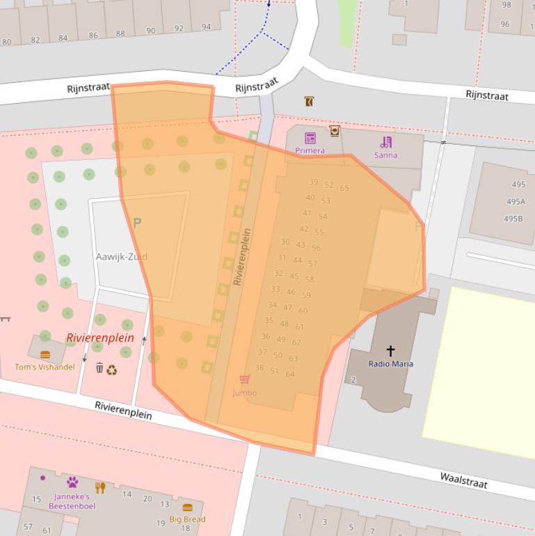 Kaart van postcodegebied 5215CZ.