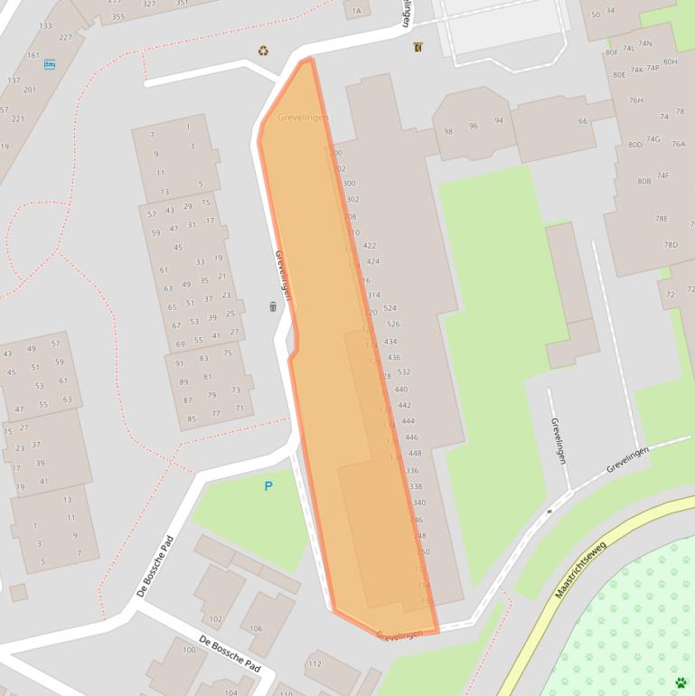 Kaart van postcodegebied 5215DN.