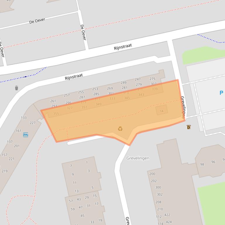 Kaart van postcodegebied 5215EG.