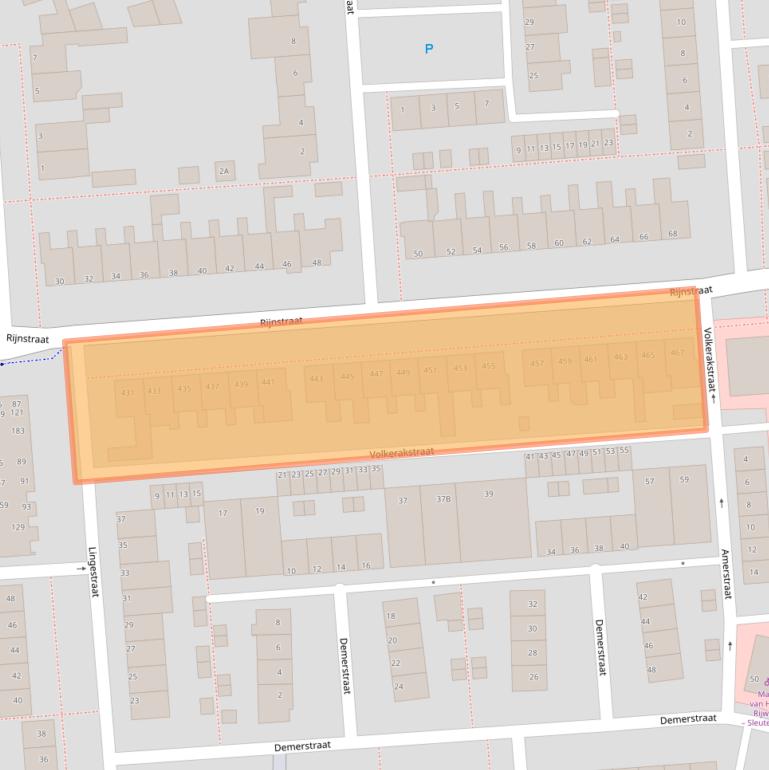 Kaart van postcodegebied 5215EH.
