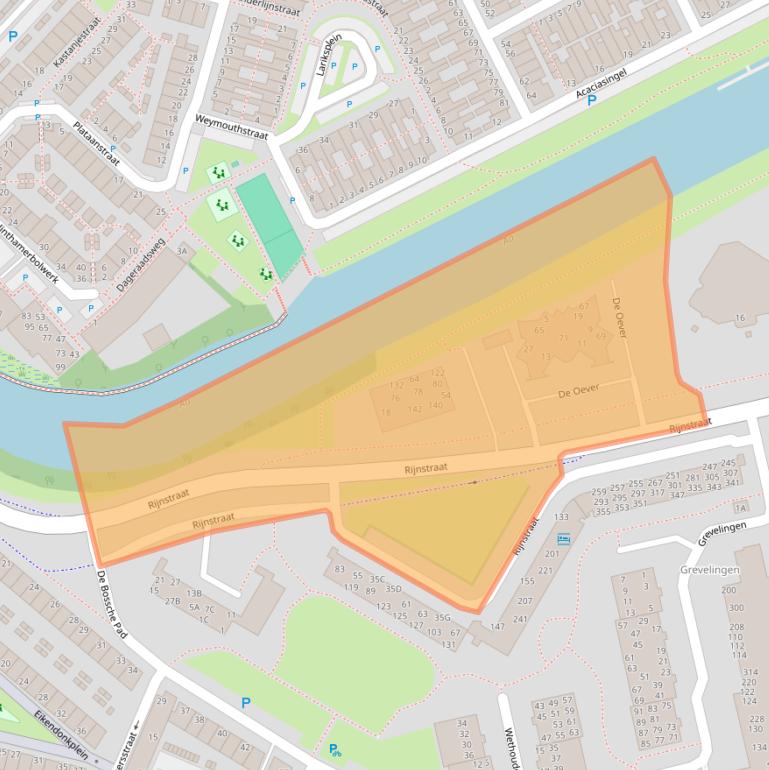 Kaart van postcodegebied 5215EZ.