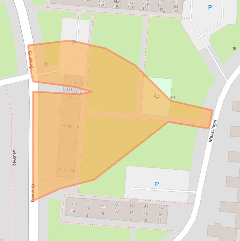 Kaart van postcodegebied 5215GH.
